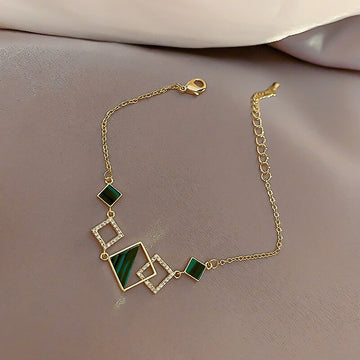 Bracelet for Women Fashion Crystal Square Bracelet Women's Simple Friendship Luxury Bracelet Jewelry Accessories Wholesale daiiibabyyy